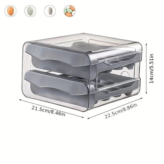 32 Grid Double layer Egg Carton Refrigerator Storage Organizer