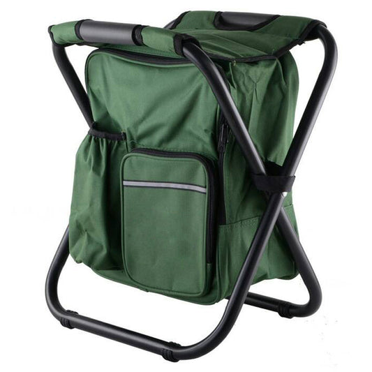 Portable Backpack Ice Chair with Cooler Bag Fishing Beach Chair