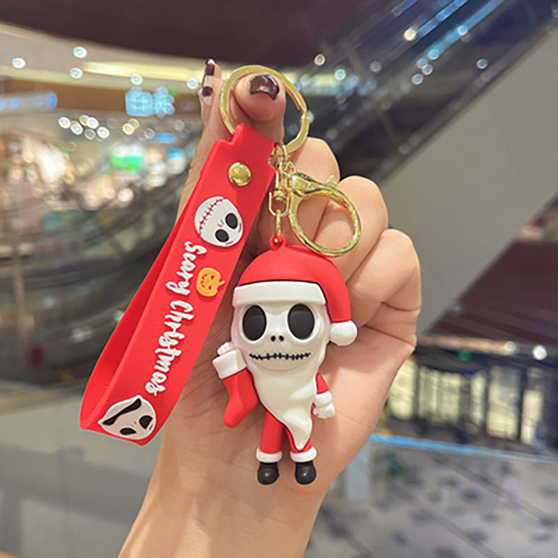 Halloween Doll Bracelet Keychain Horror Key Chain Ring Purse Bag Backpack Charm