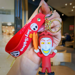Halloween Doll Bracelet Keychain Horror Key Chain Ring Purse Bag Backpack Charm