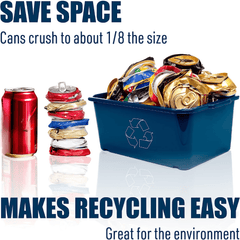 16oz Metal Can Crusher Heavy Duty Wall Mounted Smasher for Recycling