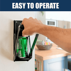 16oz Metal Can Crusher Heavy Duty Wall Mounted Smasher for Recycling