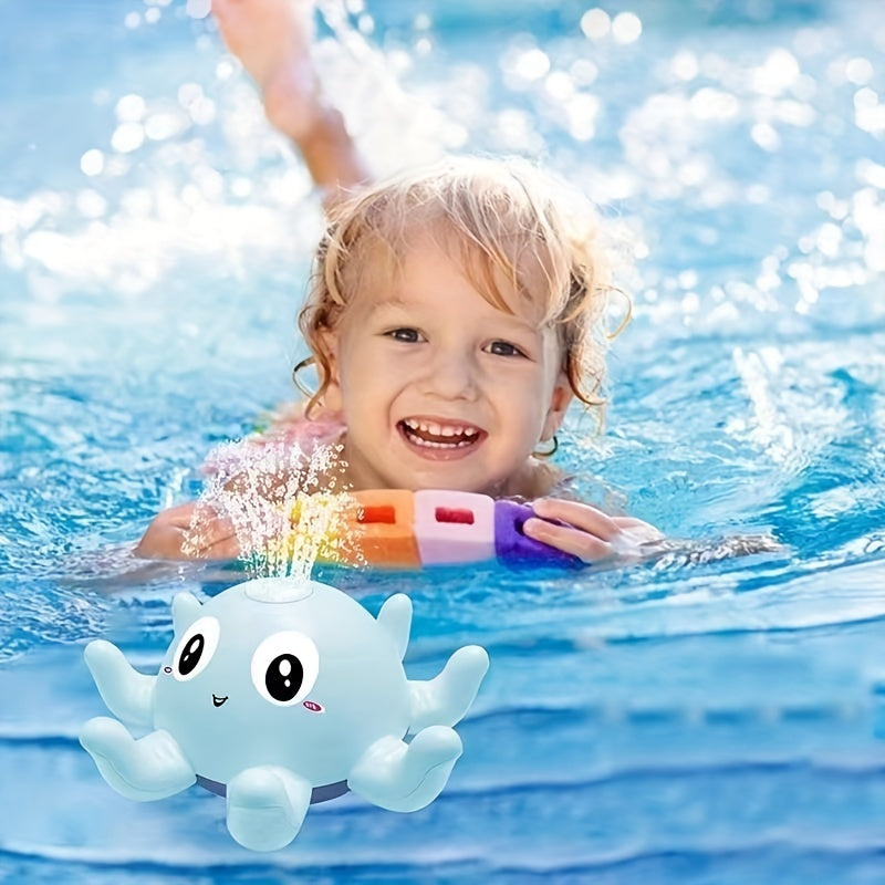 Octopus Baby Bath Toy with Water Spray, Light & Music