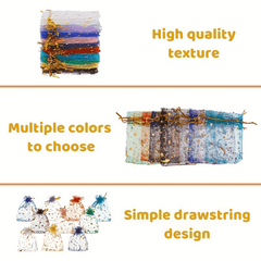 Moon Star Organza Jewelry Candy Gift Bag - Wedding Party Packaging
