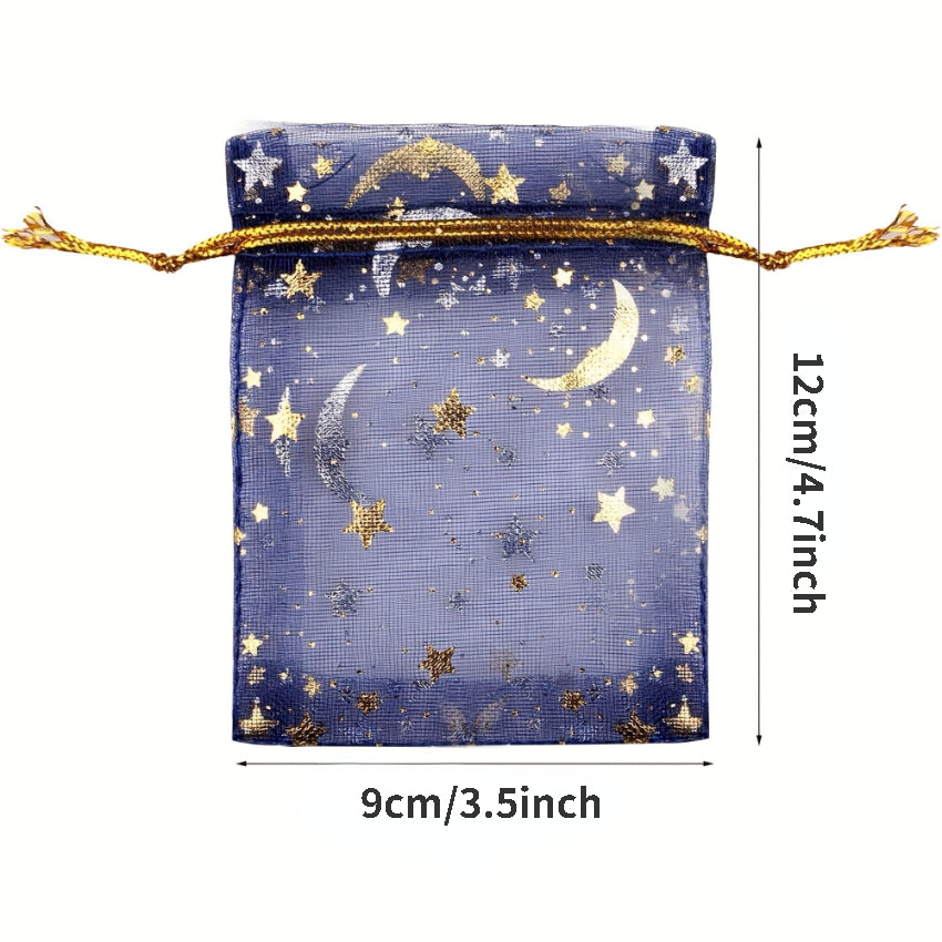 Moon Star Organza Jewelry Candy Gift Bag - Wedding Party Packaging