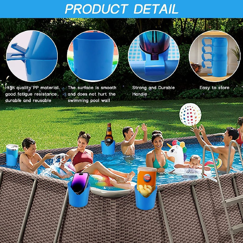 Poolside Cup Holder for Above Ground Pools