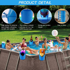 Poolside Cup Holder for Above Ground Pools