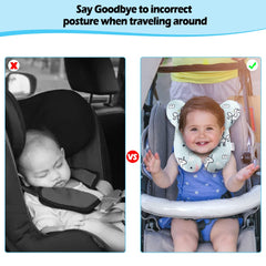 Baby Support Pillow for Head and Neck, Travel Pillow for Baby