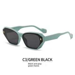 Geometric Cat Eye Sunglasses Anti Glare UV400 Sun Shades