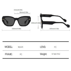 Geometric Cat Eye Sunglasses Anti Glare UV400 Sun Shades