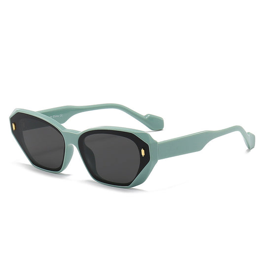 Geometric Cat Eye Sunglasses Anti Glare UV400 Sun Shades
