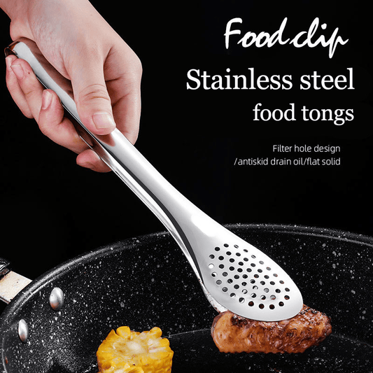 Kitchen Tongs Stainless Steel for BBQ Cooking