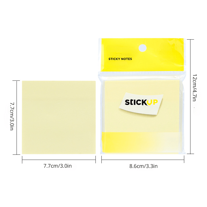 100 Sheets Morandi Color Student Square Sticky Notes Office Message Notes
