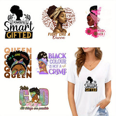 6pcs Woman Stickers For Men Heat Transfer Printing And Hot Stamping