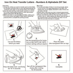 9pcs Queen Printing Iron On Heat Transfer Stickers For Men Melanin Queen Patches
