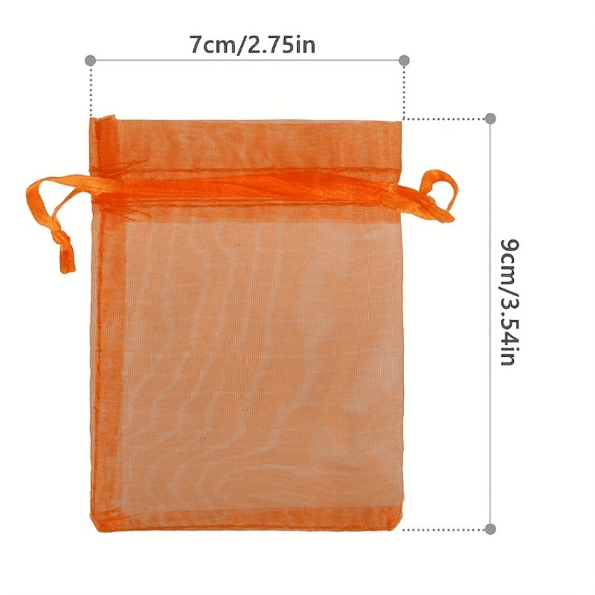 100pcs Organza Drawstring Storage Bag 6x8 Jewelry Wedding Birthday Party Gift Ba