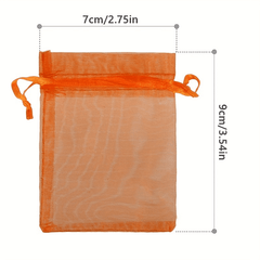 100pcs Organza Drawstring Storage Bag 6x8 Jewelry Wedding Birthday Party Gift Ba