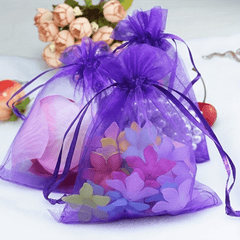 100pcs Organza Drawstring Storage Bag 6x8 Jewelry Wedding Birthday Party Gift Ba
