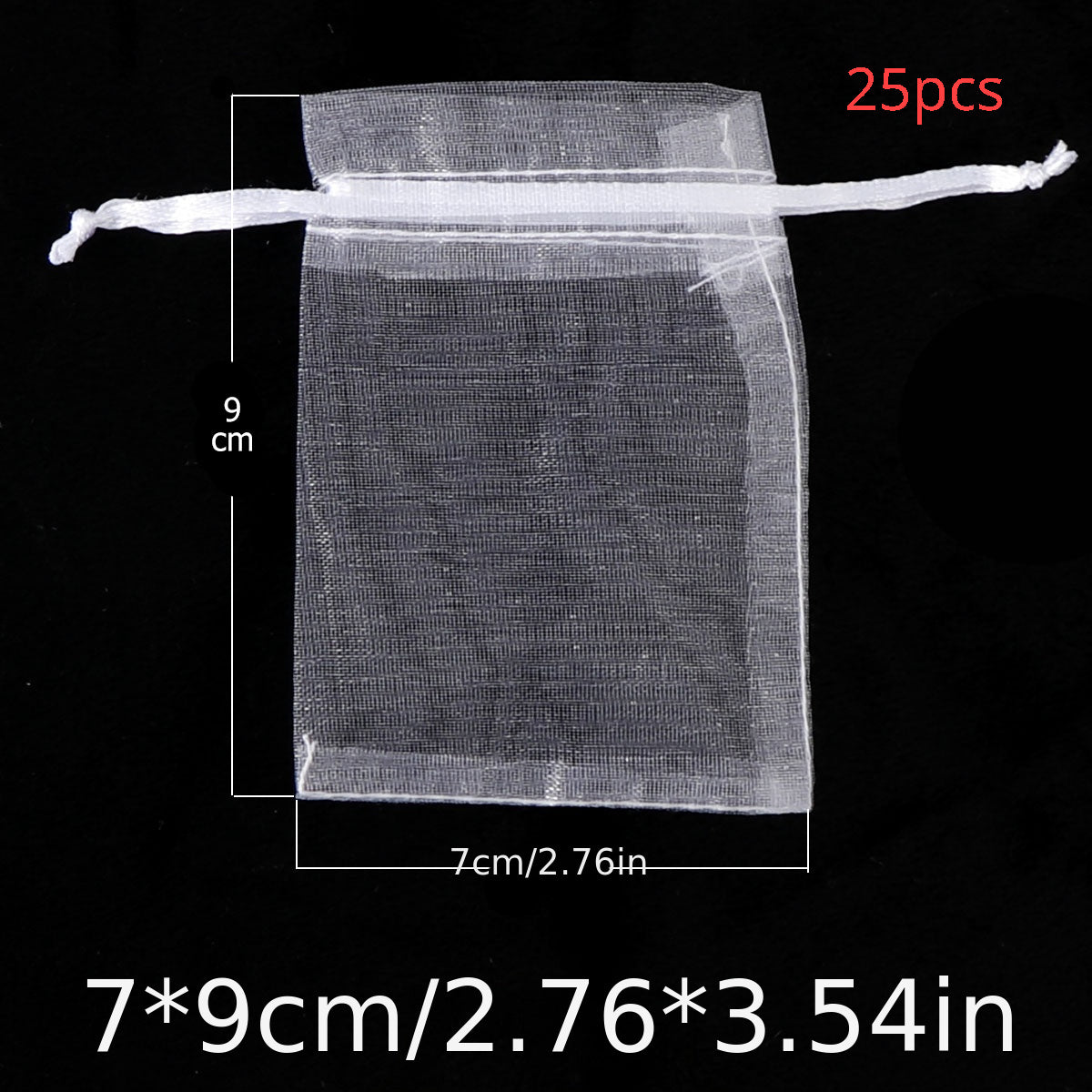 100pcs Organza Drawstring Storage Bag 6x8 Jewelry Wedding Birthday Party Gift Ba