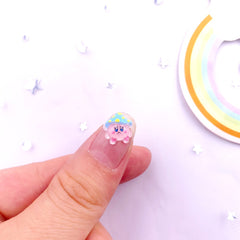 Mini Cartoon Mushroom Flatback Rhinestone Nail Art Figurine