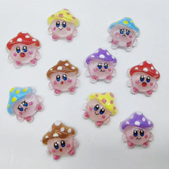 Mini Cartoon Mushroom Flatback Rhinestone Nail Art Figurine