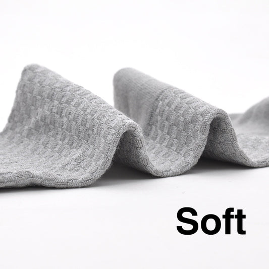 5 Pairs Bamboo Soft Ankle Socks Solid Breathable Crew Socks