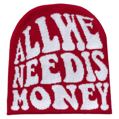 Money Beanie Hat Hip Hop Knitted Skullies Embroidery Cap