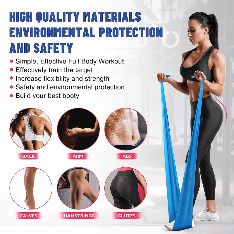 3pcs TPE Resistance Bands Set - Yoga Pilates Rehab - Different Strengths