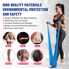 3pcs TPE Resistance Bands Set - Yoga Pilates Rehab - Different Strengths