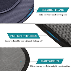 Car Sun Shade Universal Mesh Rear Window Visor Magnet Adsorption Kids