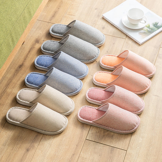 Men's Plush Cozy House Slippers Anti-Skid Winter Shoes