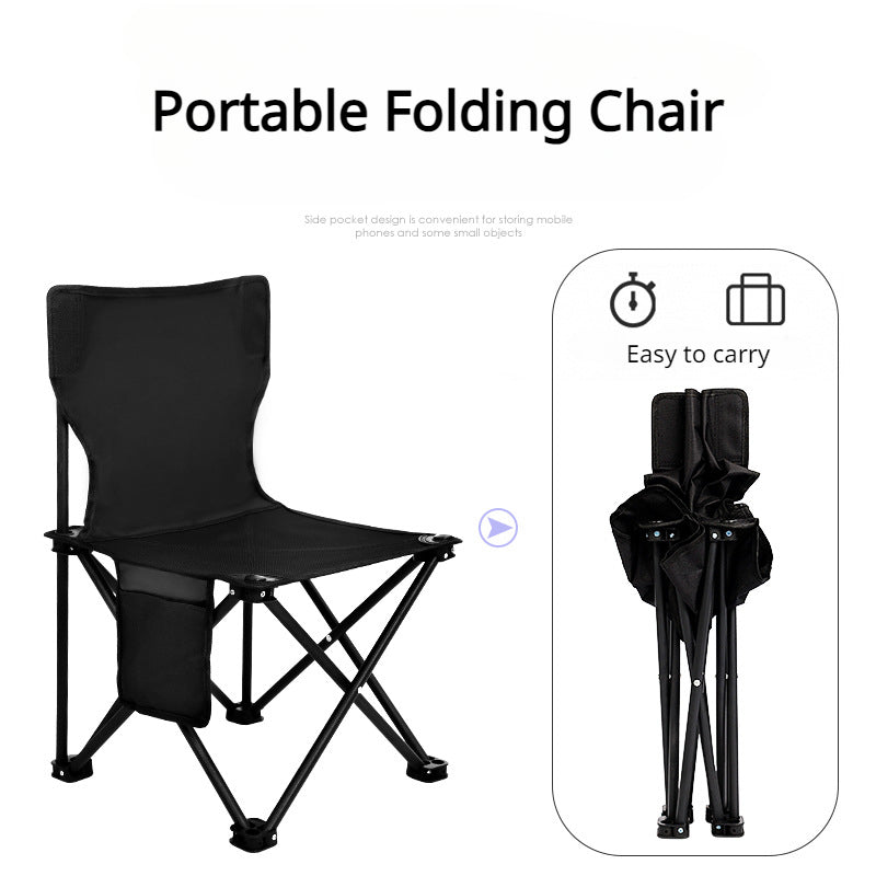 Portable Lightweight Folding Stool for Outdoor Fishing and Camping