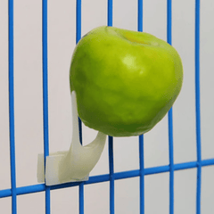 4pcs Plastic Fruit Forks for Parrots Convenient Food Holder for Bird Cages
