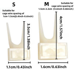 4pcs Plastic Fruit Forks for Parrots Convenient Food Holder for Bird Cages