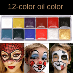 Professional Body Painting Makeup for Halloween and Stage Performances