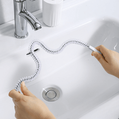 2pcs Bendable Pipe Dredger Sewer Hair Cleaner Hand Washing Pool Sink