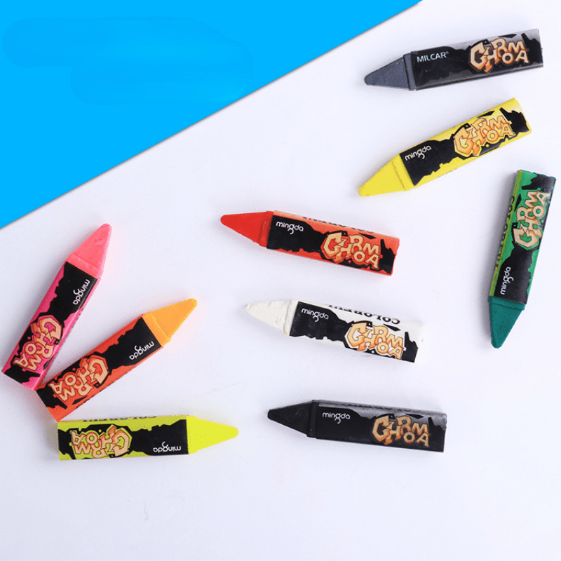 6 Tone 12 Suck Card Fans Face Paint Halloween Makeup Pen Dot DIY Body Painting