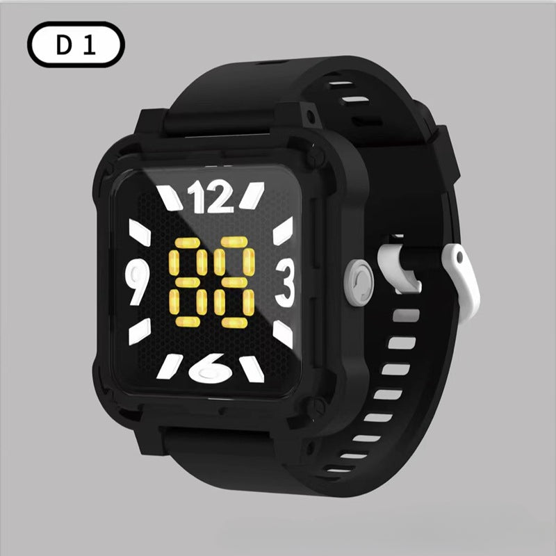 3D Stereoscopic Display LED Watch Men's Accessories