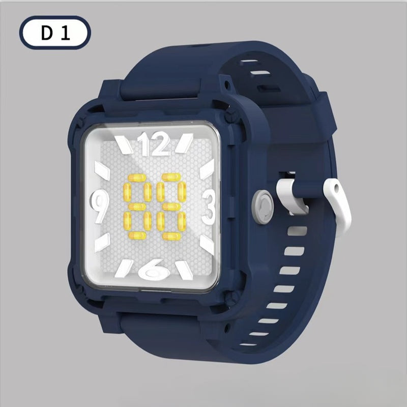 3D Stereoscopic Display LED Watch Men's Accessories