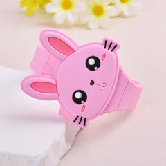 Cartoon Little Rabbit LED Watch Set - Girl's Gift