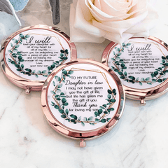 Mother of the Groom Compact Mirror - Ideal Wedding Gift