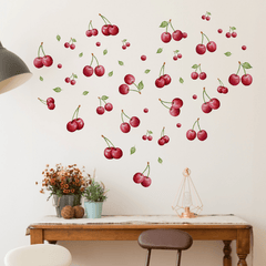 Cherry Wall Sticker Drawer Wardrobe Decor PVC Self-adhesive Decal