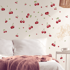 Cherry Wall Sticker Drawer Wardrobe Decor PVC Self-adhesive Decal