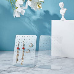 Acrylic Jewelry Stand Earrings Display Board Necklace Organizer