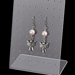 Acrylic Jewelry Stand Earrings Display Board Necklace Organizer