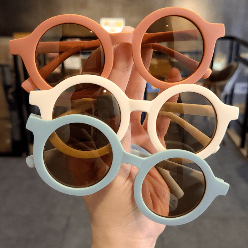 Kids Round Frame Sunglasses UV Protection for Outdoor Party