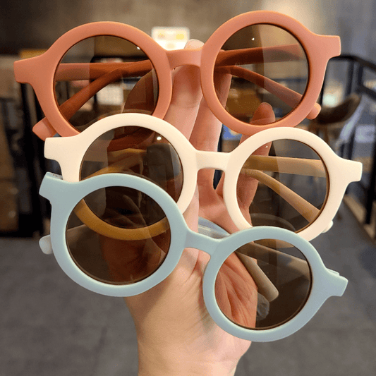 Kids Round Frame Sunglasses UV Protection for Outdoor Party