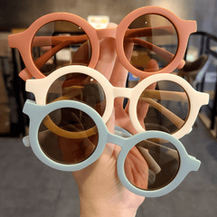 Kids Round Frame Sunglasses UV Protection for Outdoor Party