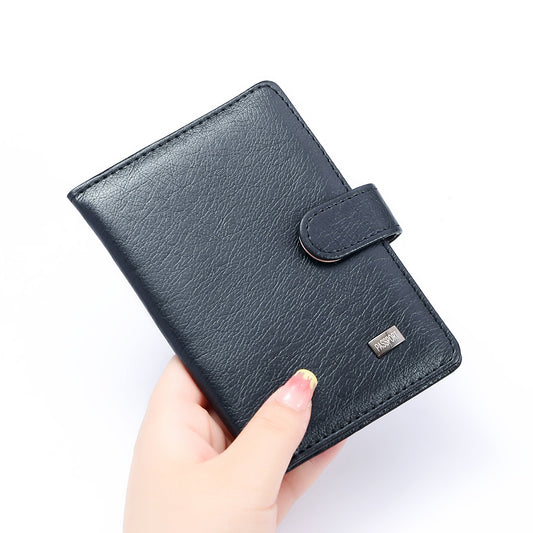 Vintage Solid Bifold Coin Purse Portable Clutch Coin Purse