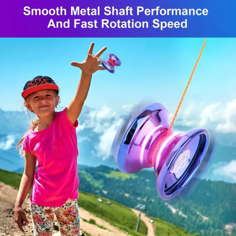 Aluminum Metal Yoyo Set for Kids & Adults with Accessories